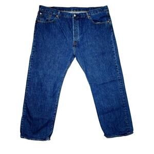 Levi’s 501 Button Fly Jeans – W44 L30 – Classic Fit Straight Leg – Medium Denim